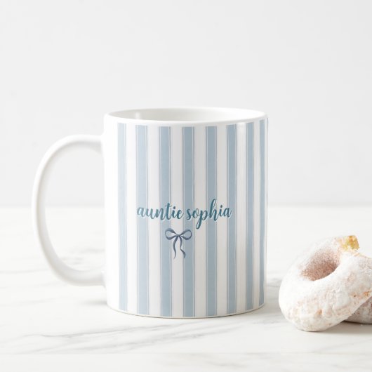 Personalized Pregnancy Reveal, New Aunt Gift Koffiemok (Met donut)