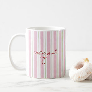 Personalized Pregnancy Reveal Pink Stripe Koffiemok