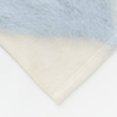 Personalized Preppy Soft Blue Fuzzy Argyle Name Fleece Deken (Hoek)
