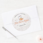 Personalized Preserved Peaches Canning Stickers (Envelop)