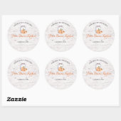 Personalized Preserved Peaches Canning Stickers (Vel)