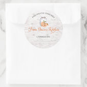 Personalized Preserved Peaches Canning Stickers (Tas)