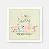 Personalized, pretty Easter festive napkins Servet (Voorkant)