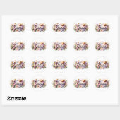 Personalized  Princess Floral Emma Stickers  (Vel)