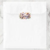 Personalized  Princess Floral Emma Stickers  (Tas)