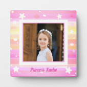 Personalized Princess Photo tabletop Plaque Fotoplaat (Voorkant)