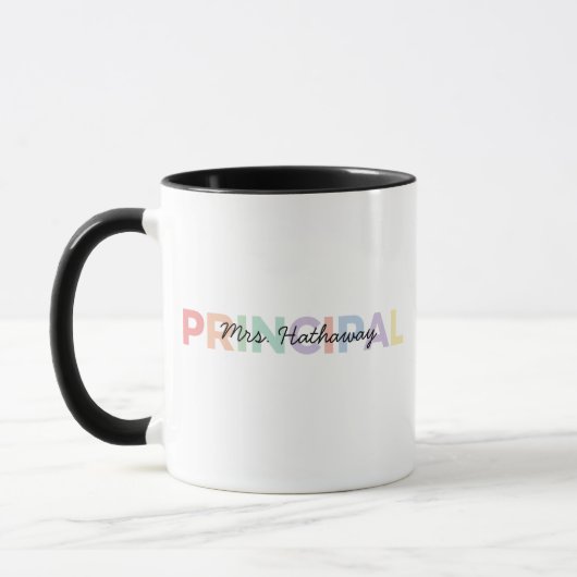 Personalized Principal Mug, Principal Appreciation Mok (Links)