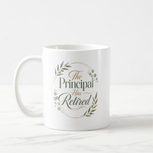 Personalized Principal Retirement Gift Koffiemok (Links)