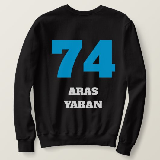 Personalized printed sweatshirt (Design achterkant)