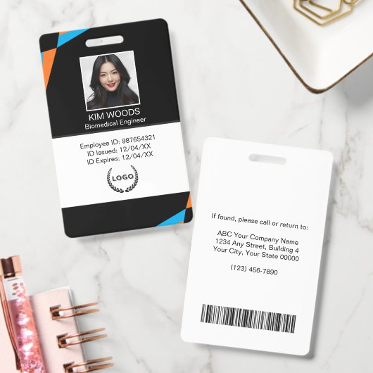 Personalized Professional Employee ID Photo Badge (Kantoor)