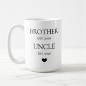 Personalized Promoted to Uncle  Koffiemok (Links)