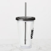 Personalized protein shake Acrylic Tumbler cup Acryl Drinkbeker (Rechts)