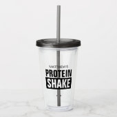 Personalized protein shake Acrylic Tumbler cup Acryl Drinkbeker (Voorkant)