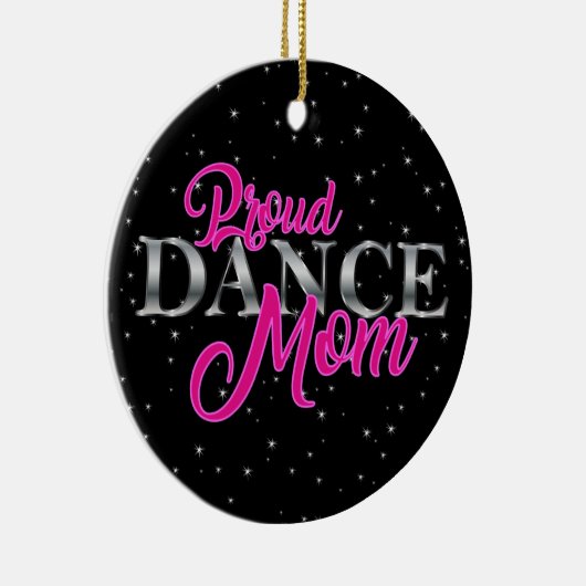 Personalized Proud Dance mama Keramisch Ornament (Rechts)