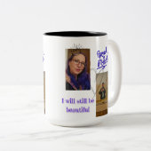 Personalized "Proud of Myself" mug - personal phot Tweekleurige Koffiemok (Voorkant rechts)
