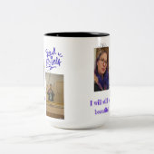Personalized "Proud of Myself" mug - personal phot Tweekleurige Koffiemok (Center)