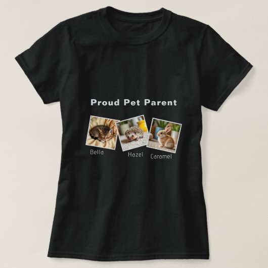 Personalized Proud Pet Parent T-Shirt (Design voorkant)