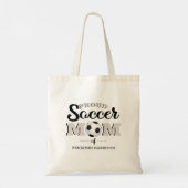 Personalized Proud Soccer Mom Tote Bag (Achterkant)