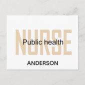 Personalized Public health nurse RN gifts Feestdagenkaart (Voorkant)