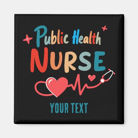 Personalized Public health nurse RN gifts Magneet (Voorkant)