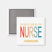 Personalized Public health nurse RN gifts Magneet (Voorkant / Achterkant)