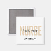 Personalized Public health nurse RN gifts Magneet (Voorkant / Achterkant)