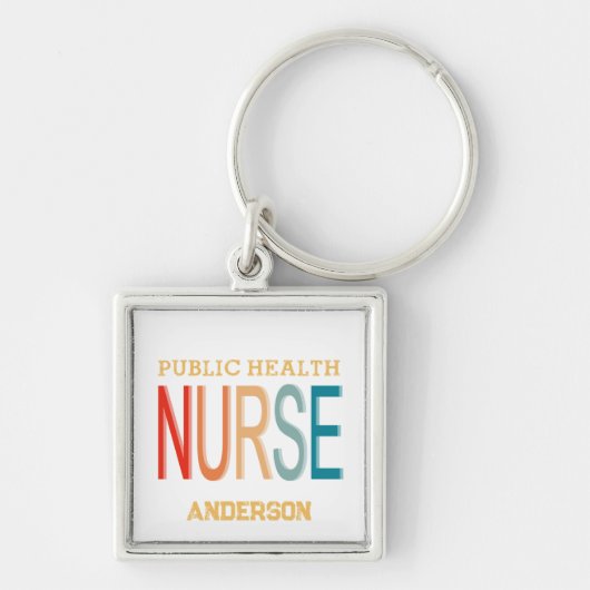 Personalized Public health nurse RN gifts Sleutelhanger (Voorkant)