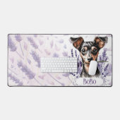 Personalized Pup – Min Pin Bureaumat (Keyboard & Muis)