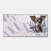Personalized Pup – Min Pin Bureaumat (Voorkant)