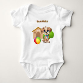 Personalized Puppy Baby Bodysuit