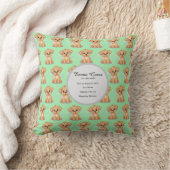 Personalized Puppy Birth Pillow Kussen (Deken)