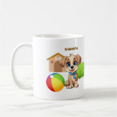 Personalized Puppy Mug Koffiemok (Links)