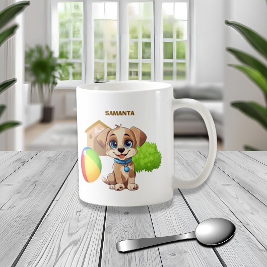 Personalized Puppy Mug Koffiemok