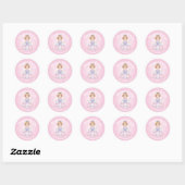 Personalized Purim Sticker – Princess Theme (Vel)