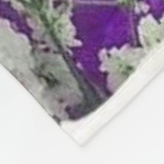 Personalized Purple Butterfly Proverbs 3:5-6 Relig Fleece Deken (Hoek)