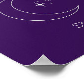 Personalized Purple Celestial Line Art Poster (Hoek)
