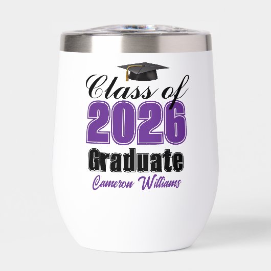 Personalized Purple Class of 2026 Graduation (Voorkant)