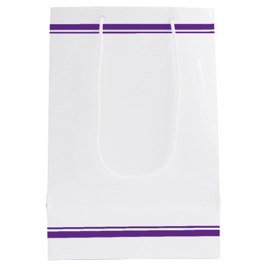 Personalized Purple Class of 2026 Graduation Medium Cadeauzakje (Achterkant)