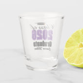Personalized Purple Class of 2026 Graduation Party Shot Glas (Achterkant)