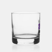 Personalized Purple Class of 2026 Graduation Whisky Glas (Rechts)