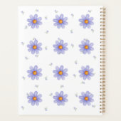 Personalized Purple Daisy Notebook Custom Name Planner (Achterkant)