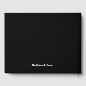 Personalized Purple Floral Bouquet Wedding Gastenboek (Achterkant)