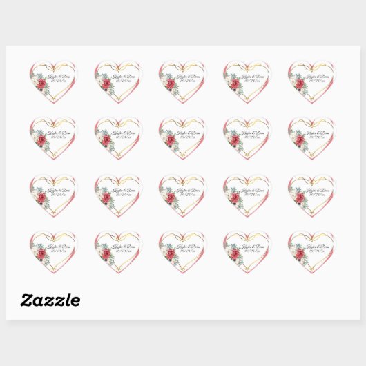 Personalized Purple Heart stickers (Vel)