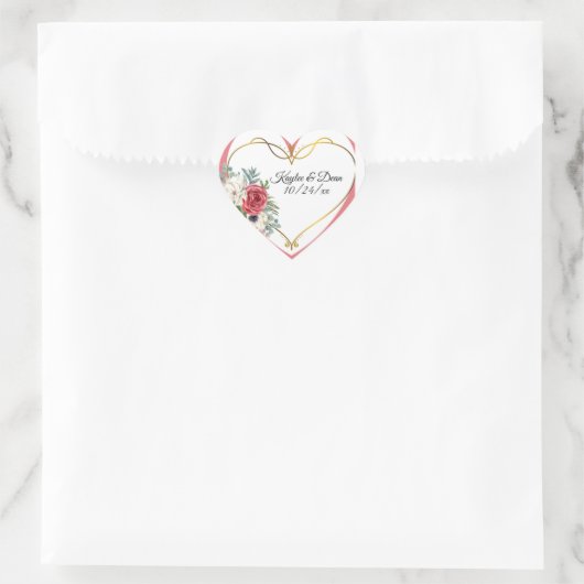 Personalized Purple Heart stickers (Tas)