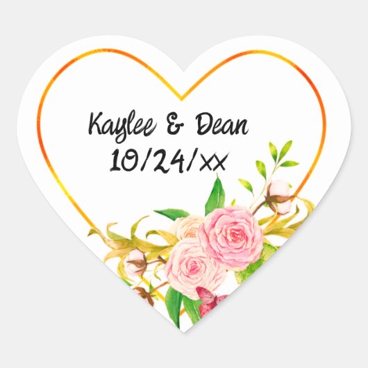 Personalized Purple Heart stickers (Voorkant)