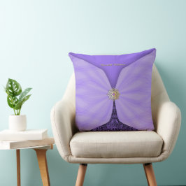 Personalized Purple Jewel Textile Illusion Kussen