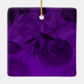 Personalized Purple Tiara & Butterflies Keepsake Keramisch Ornament (Achterkant)