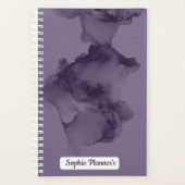 Personalized Purple Watercolor Planner (Voorkant)