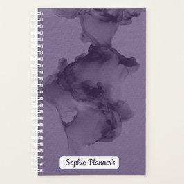 Personalized Purple Watercolor Planner