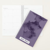 Personalized Purple Watercolor Planner (Display)